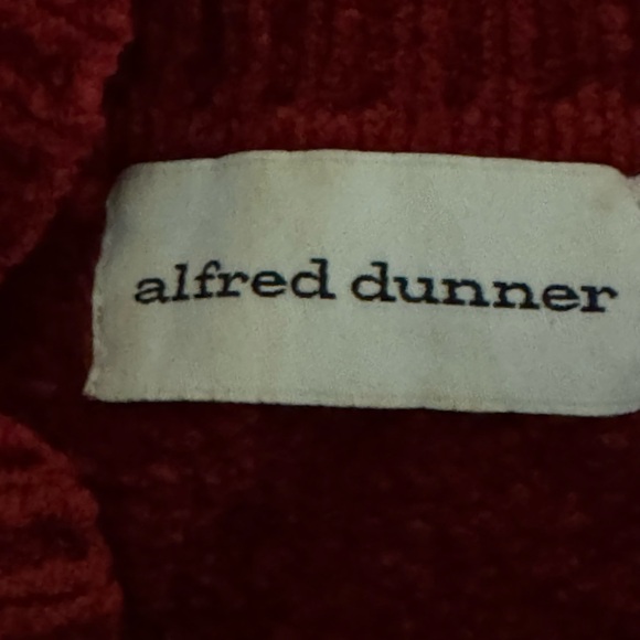 B-26 Alfred Dunner Red Long Sleeve Mock Turtle neck Sweater Size S - Picture 12 of 15